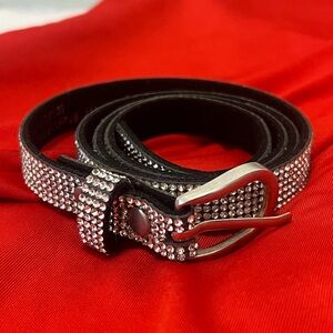 Thin rhinestone Women's Belt